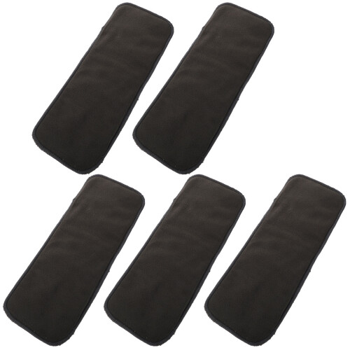 10Pièces Protège-Couches Bébé Imperméables Bambou Charbon 1