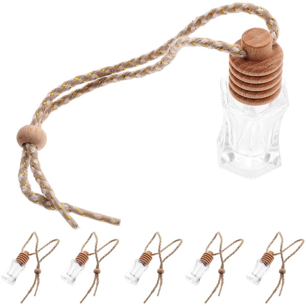 18 Pcs Car Hanging Diffuser Bottles Empty Glass Perfume Bottles 033590329312