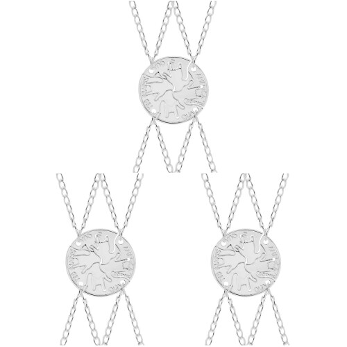 12 Pcs Girlfriend Necklace Delicate Graduation Gift For Her Silver 1