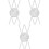 12 Pcs Girlfriend Necklace Delicate Graduation Gift For Her Silver 3