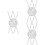 12 Pcs Girlfriend Necklace Delicate Graduation Gift For Her Silver 6