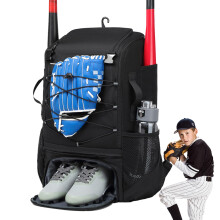 Youth Baseball Bat Bag Softball Equipment Backpack Lightweight Fence Hook Holder For Teeball Bat
