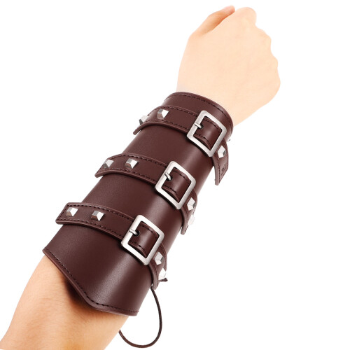 2Pcs Medieval Arm Guard Wristband Bracer Artificial 2