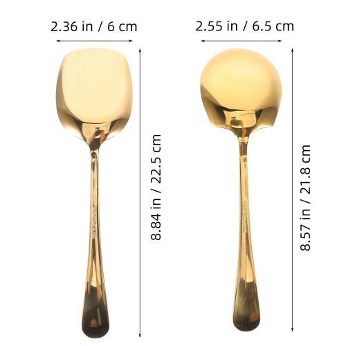10 Pcs Stainless Steel Long Handle Serving Spoon For Restaurant 1