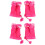 2 Pairs Warm Rabbit Half Finger Gloves For Winter 5