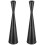2Pcs Taper Candle Holder Tea Light Iron Candlestick Ornament L 4