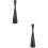 2Pcs Taper Candle Holder Tea Light Iron Candlestick Ornament L 8
