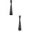 2Pcs Taper Candle Holder Tea Light Iron Candlestick Ornament L 9