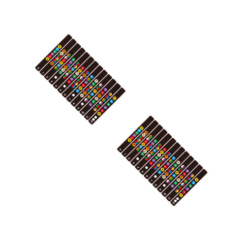 2Pièces Stickers Marquage Notes Guitare Débutant Adhésifs Durables 2