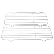 2Pcs Stainless Steel Wire Rack For Baking Cooling Frying Roasting