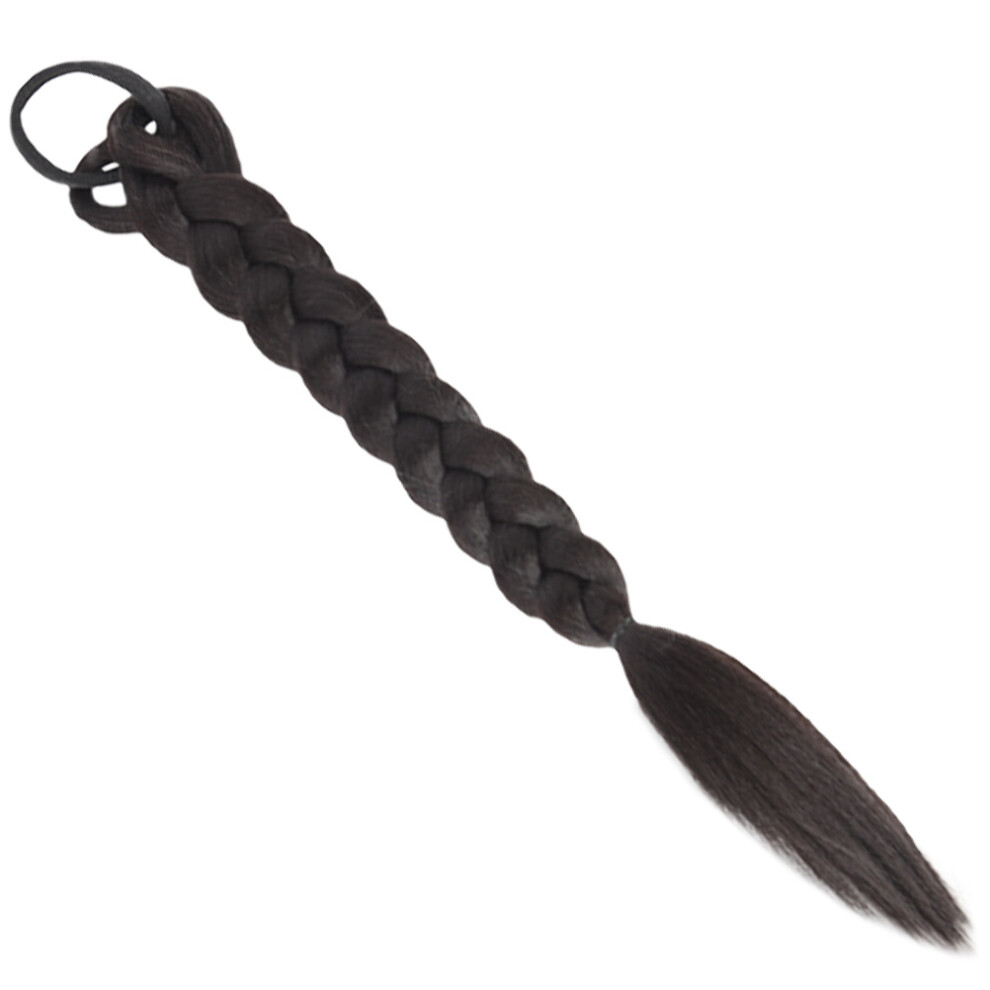 Vaguelly Unisex 5Pcs Long Braided Ponytail Extension With Hair Tie