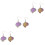 3 Pairs Brain Earrings Creative Ear Dangler Jewelry 5