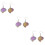 3 Pairs Brain Earrings Creative Ear Dangler Jewelry 9