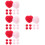 96 Pcs Colored Wool Felt Hearts Decorations And Photo Props 9