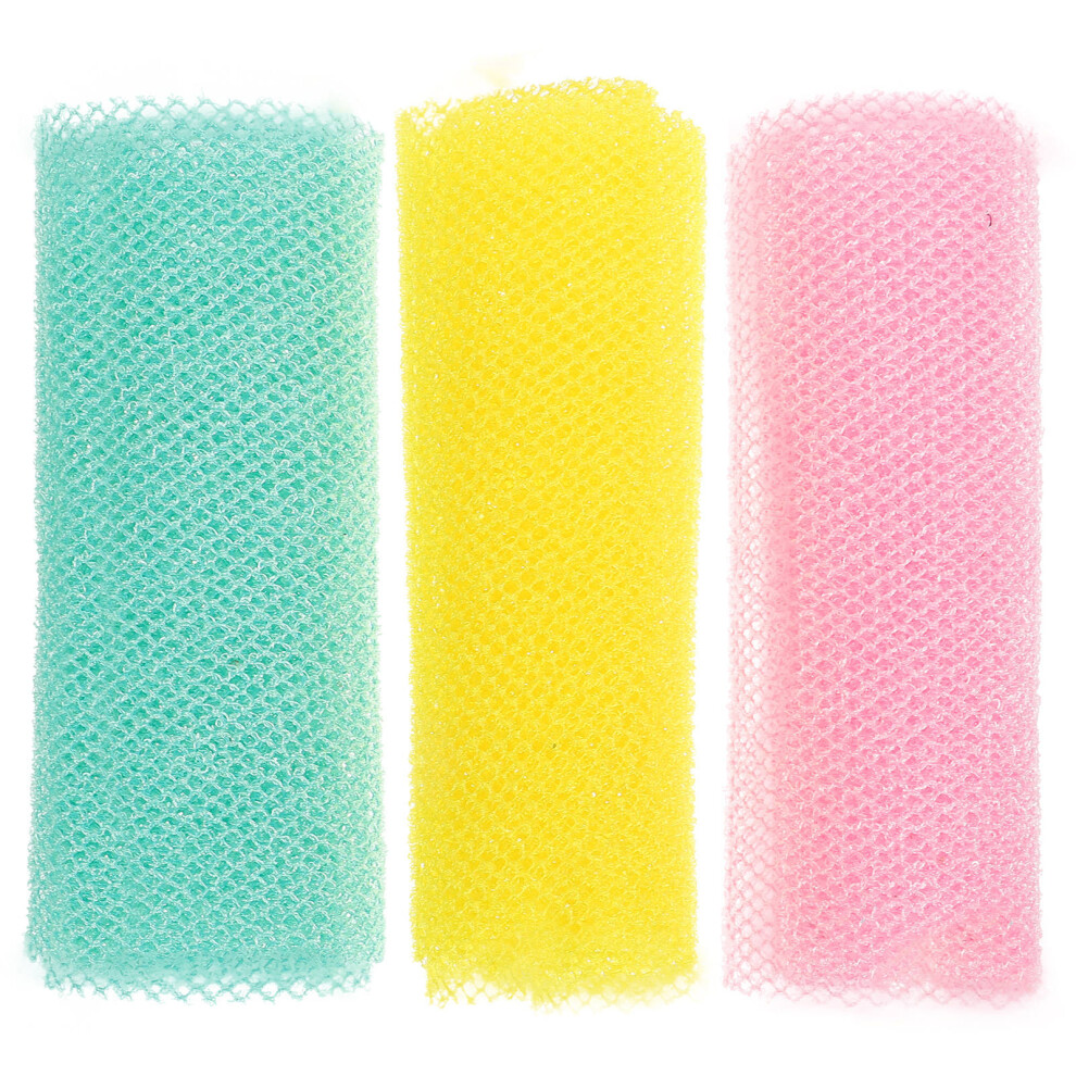 Happyyami 9 Pcs African Bath Sponge Exfoliating Shower Scrubber Nets