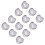 12 Pcs Disposable Heart Shaped Led Cubes For Drink Decoration 3