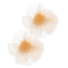 4 Pcs Detachable Fabric Flower Shoe Clips For High Heels