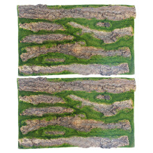 3Pcs Aquarium Background Board 3D Bark Effect Reptile Tank Decor