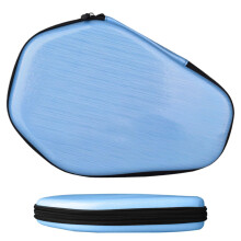 Table Tennis Racket Case Holds 2 Paddles and 2 Balls - Blue Zippered Racket Bag for Men Women Portable Organizer