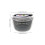 manual salad spinner for lettuce and vegetables, kitchen fruit drainer 2