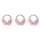 3Pcs Foldable Earmuffs Ear Warmers Unisex Winter Pink 4