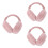 3Pcs Foldable Earmuffs Ear Warmers Unisex Winter Pink 6