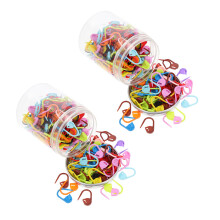 6 Boxes Plastic Crochet Markers Knitting Stitch Markers Sewing Tools