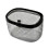 (Transparent Black) Desktop Trash Can Plastic Press Transparent Black 1