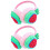 2Pcs Watermelon Kids Ear Muffs Thick Plush Warm Winter Protector 5