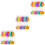 72 Pcs Safety Reflector Pendants Star Tree Shaped For Backpacks Clothes 5
