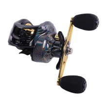 Baitcaster Reel 7.2:1 Gear Ratio Left-Hand Retrieve for River, Freshwater, Saltwater, and Lake Fishing