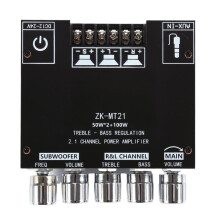Wireless Amplifier Board 2.1 Channel Stereo, 100W Subwoofer, Wireless Audio Receiver, Live Sound Outdoor Events Theater