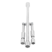 14in Folding Lug Wrench 4-Way Collapsible Tire Wheel Lug Nut Wrench For Car, Truck, SUV And RV Repairs