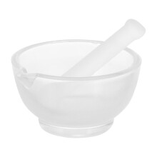 Mini Pestle and Mortars Set 75mm Glass Small Pestle and Mortars Bowl For Kitchen Spices Garlic Nuts Herb Pesto