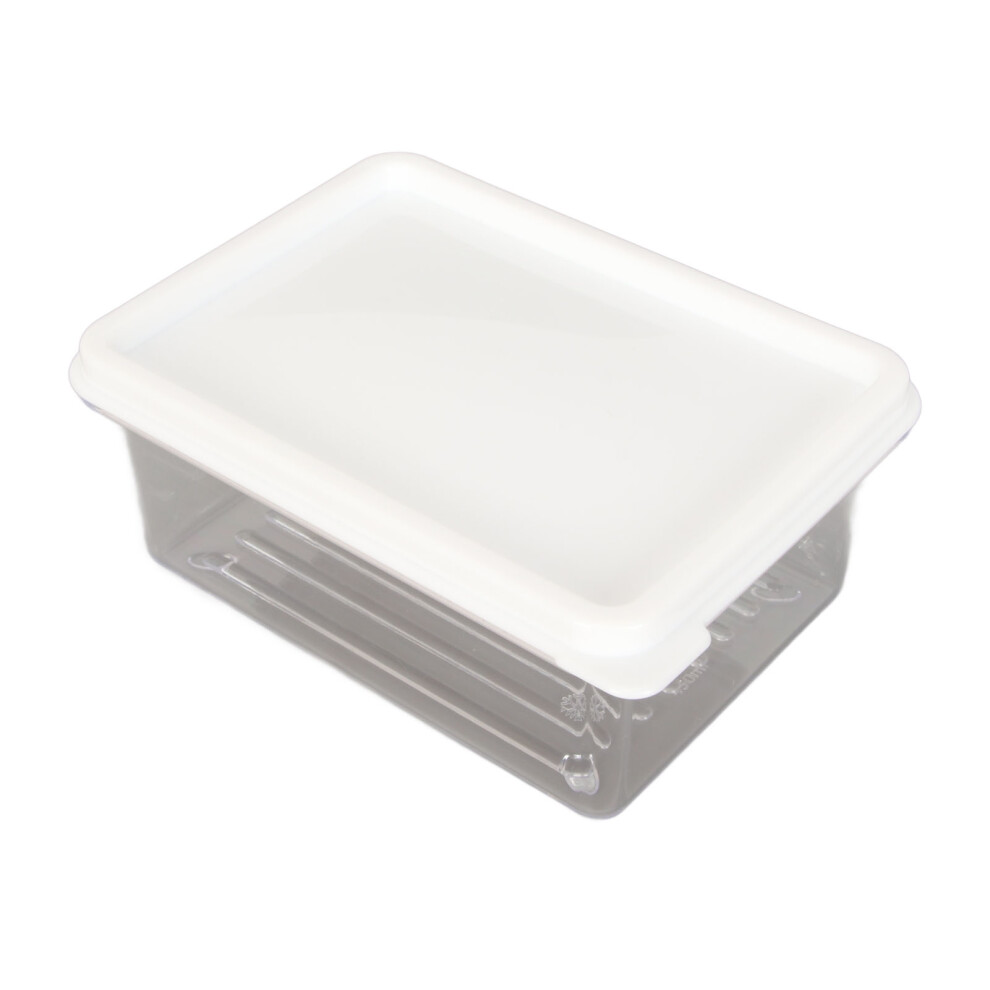 Large Acrylic Butter Holder with Lid & Knife, 200g, 12x10x5.5cm-image-OPC-PKXRV6Y-NEW