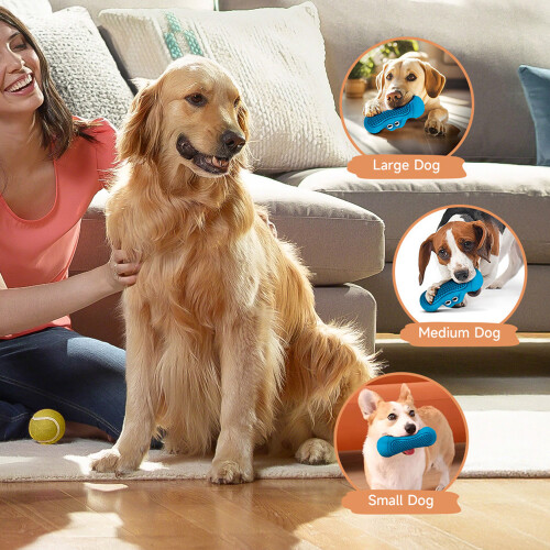 Living And Home Rubber Teething Chew Toy for Dogs 1