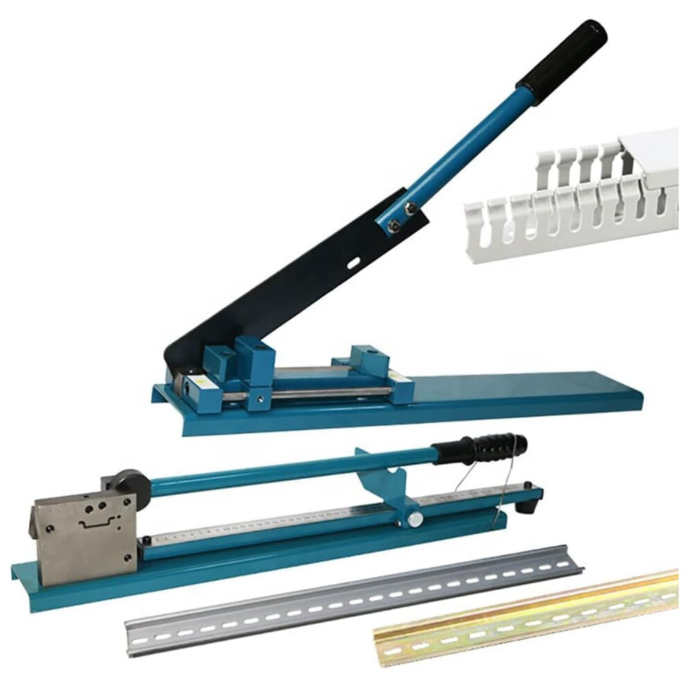Din Rail Cutter Tool Double Groove 50Cm Ruler Manual Guide Rail Cutter For Slotted Aluminium 9393856138326