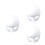 3Pcs Blank White Paper Diy Masks For Halloween Masquerade (Triangle) 3