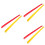 6 Pcs 59Cm Plastic Handle Shoehorn Thicken Shoe Lifter Random Color 6