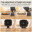 Portable Range Hood 2 Speed 3600rpm Adjustable Height Double Filter 4