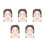 5Pcs Reusable Face Paint Practice Board For Makeup Exercise 10