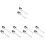 10 Pcs Long Handle Slotted Spoon Stainless Steel Serving Utensil 7