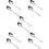 10 Pcs Long Handle Slotted Spoon Stainless Steel Serving Utensil 10