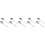 10 Pcs Long Handle Slotted Spoon Stainless Steel Serving Utensil 11