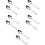 10 Pcs Long Handle Slotted Spoon Stainless Steel Serving Utensil 9