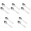 10 Pcs Long Handle Slotted Spoon Stainless Steel Serving Utensil 5