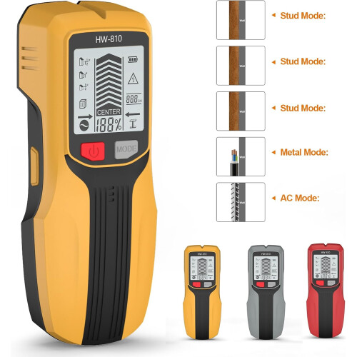 Advanced Wall Metal Detector Wall Scanner With LCD Display For Studs Cables Pipes Hidden Object Locators Wire Locator 2