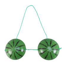 3Pcs Hawaiian Watermelon Bra Costume For Summer Beach Party Green