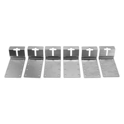 6PCS T Post Bracket 3 Inch Heavy Duty Carbon Steel 1