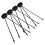 8 Pcs Mini Flag Holder: Solid Flagpole Base For Desk Table Indoor Use 1